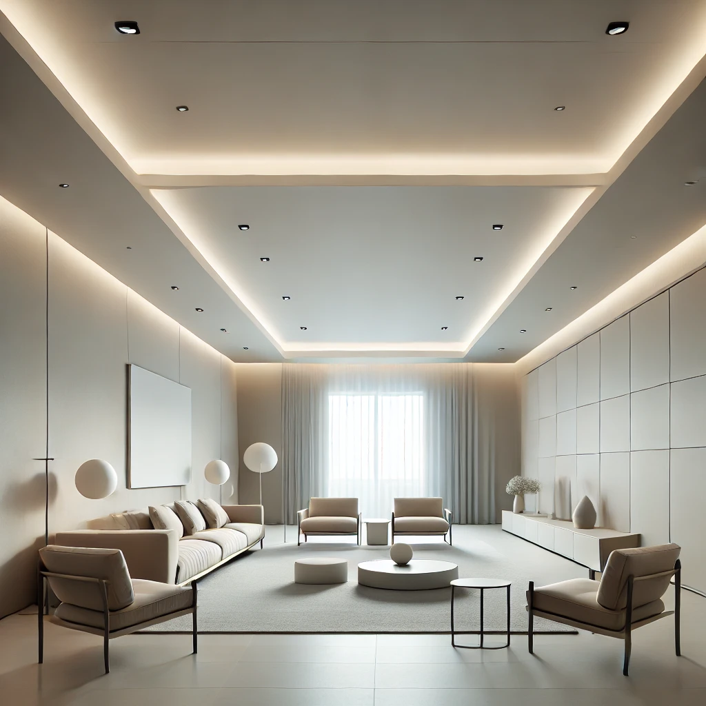 Living Room with Smart Lighting