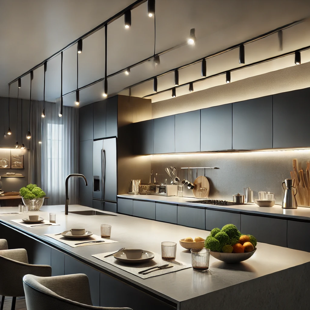 Kitchen with Track Lighting